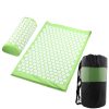 Stress Relieving Massage Yoga Mats light green color roll up
